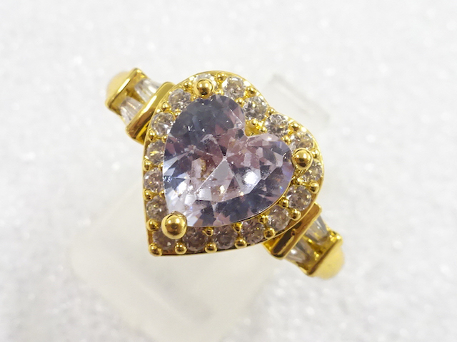 JAPANESE KIMONO / ANTIQUE CRYSTAL RING (SIZE 23)